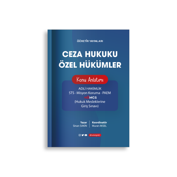 Ceza Hukuku Özel Hükümler | Konu Anlatımı