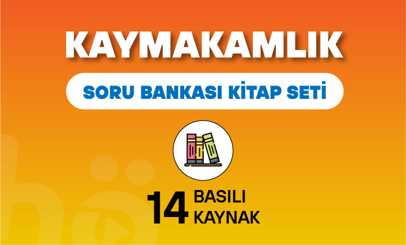 KAYMAKAMLIK SINAVI SORU BANKASI SETİ - 7667 SORU - 14 KİTAP - GÜNCELLENMİŞ ÖZEL BASKI