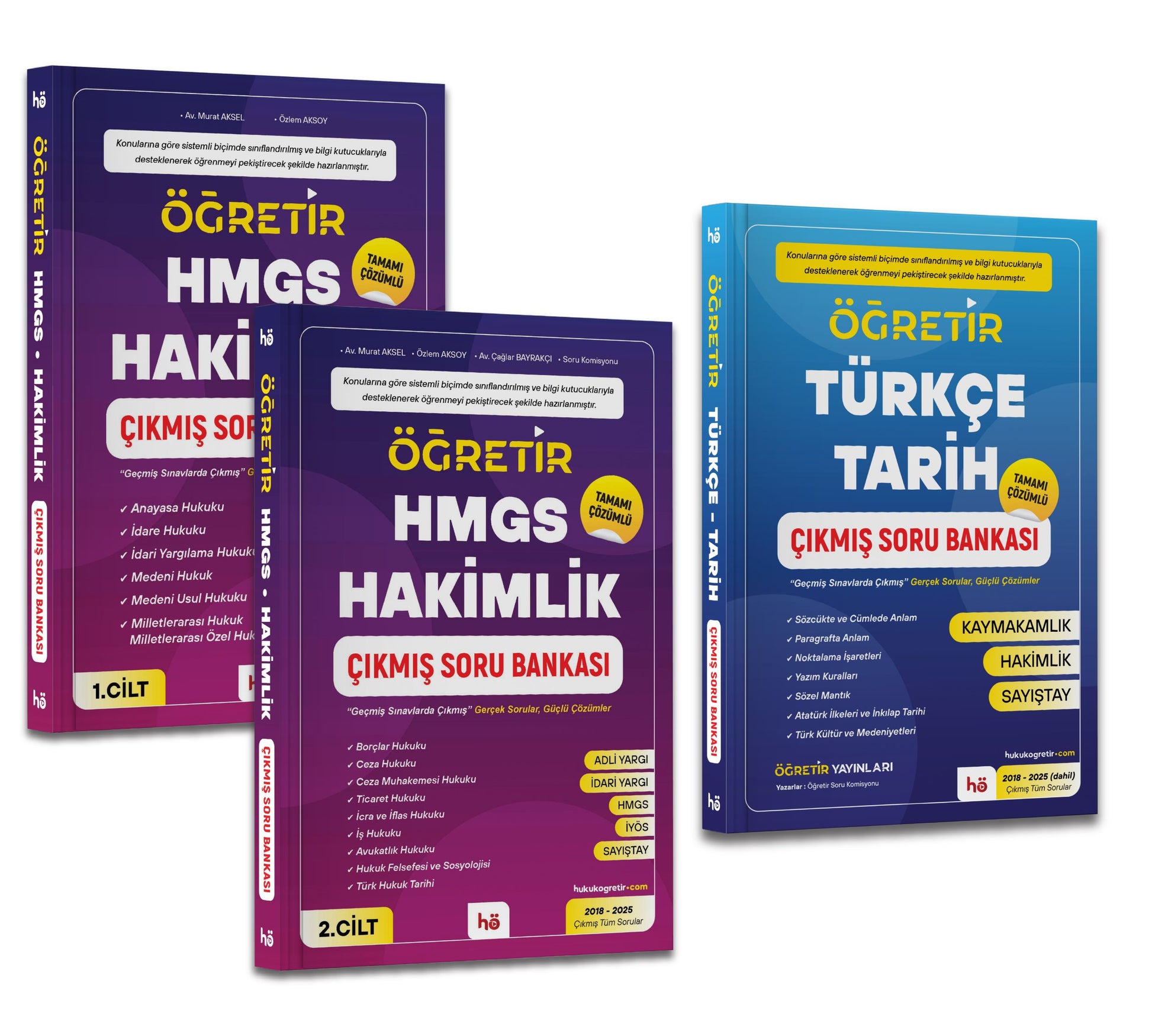HMGS + Hakimlik + Türkçe - Tarih | Çıkmış Soru Bankası Seti