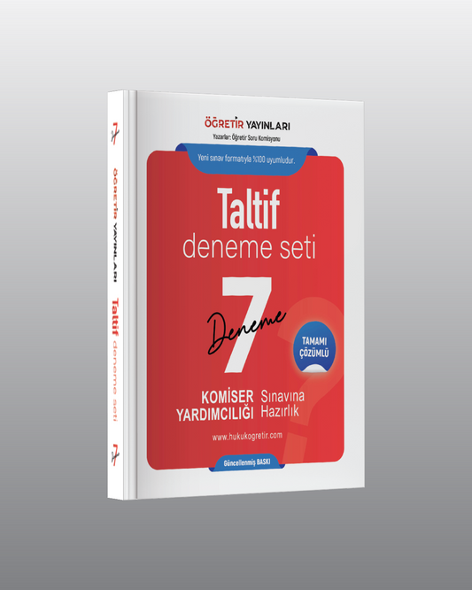 Taltif Komiser Yardımcılığı | 7'li Deneme Seti