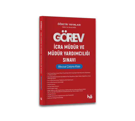 İcra Müdür ve Müdür Yardımcılığı Mevzuat Çalışma Kitabı
