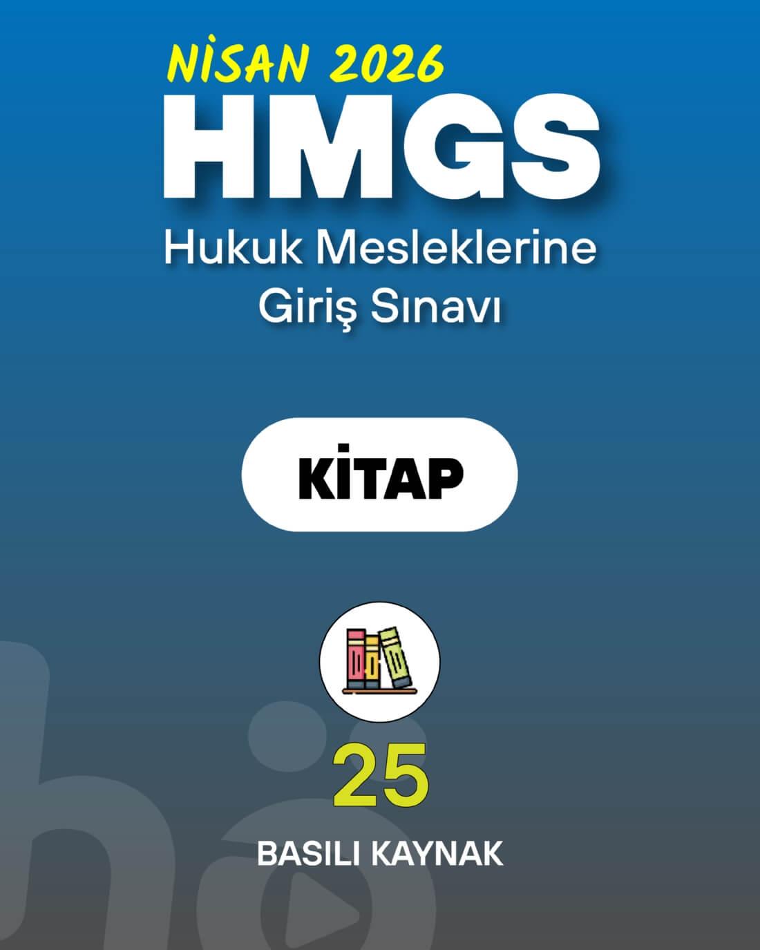 Nisan 2026 Hukuk Mesleklerine Giriş Sınavı (HMGS) | Kitap Seti