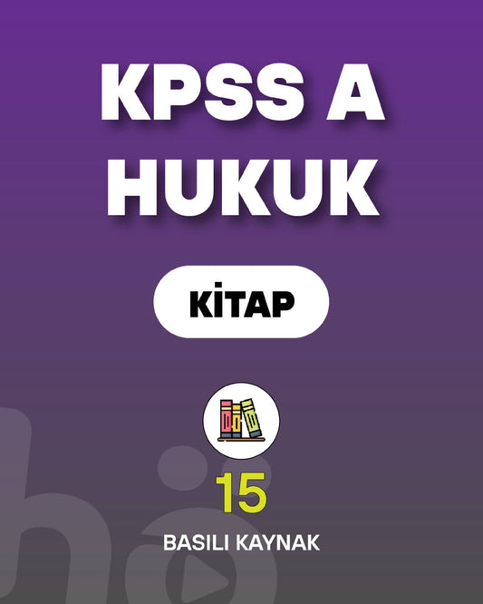 KPSS A Hukuk | Kitap Seti