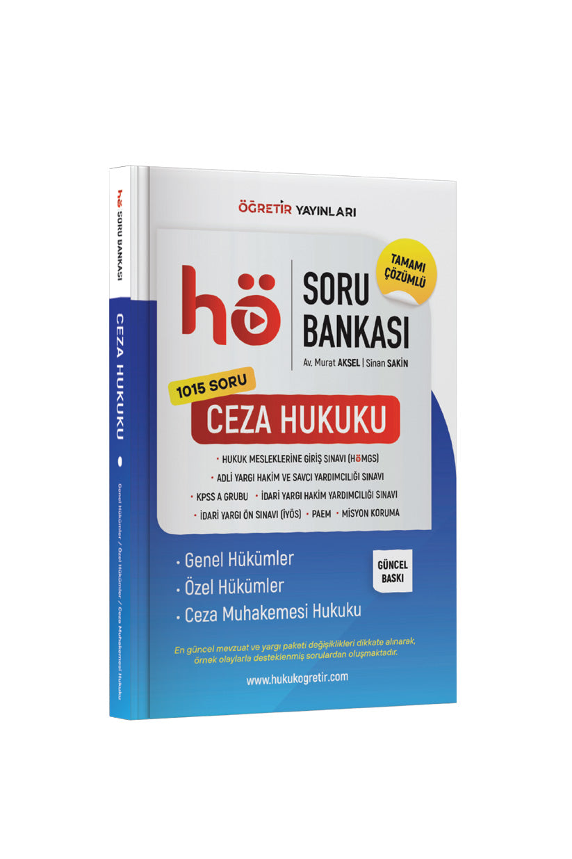 Ceza Hukuku | Soru Bankası