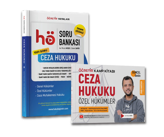 Ceza Hukuku Özel Hükümler Kamp Kitabı + Ceza Hukuku Soru Bankası