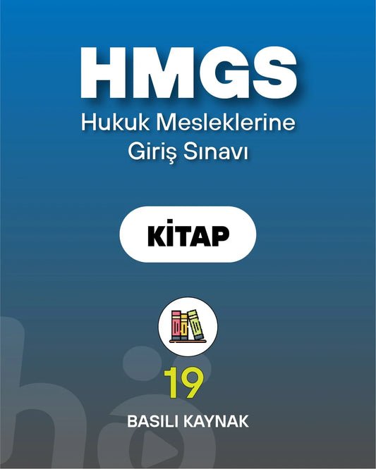 Eylül 2025 Hukuk Mesleklerine Giriş Sınavı (HMGS) | Kitap Seti