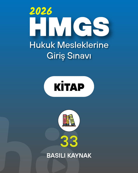 Nisan 2026 Hukuk Mesleklerine Giriş Sınavı (HMGS) | Kitap Seti