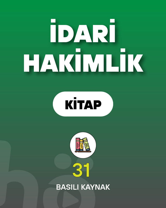 İdari Hakimlik Sınavı | Kitap Seti