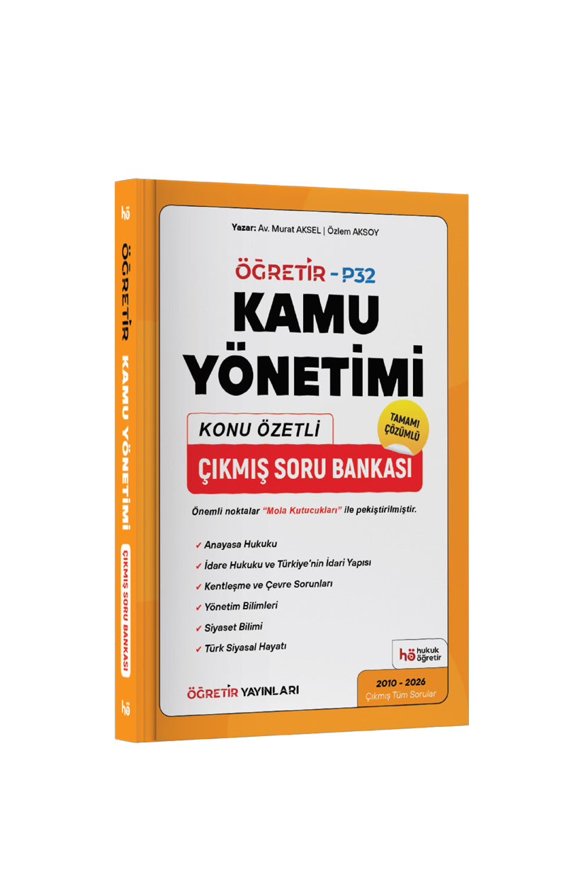 Kamu Yönetimi | Konu Özetli Çıkmış Soru Bankası