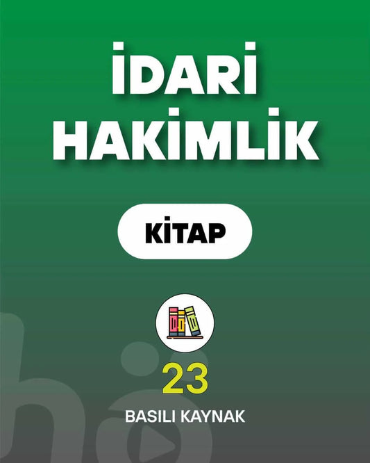 İdari Hakimlik Sınavı | Kitap Seti