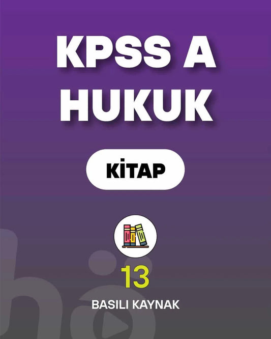 KPSS A Hukuk | Kitap Seti