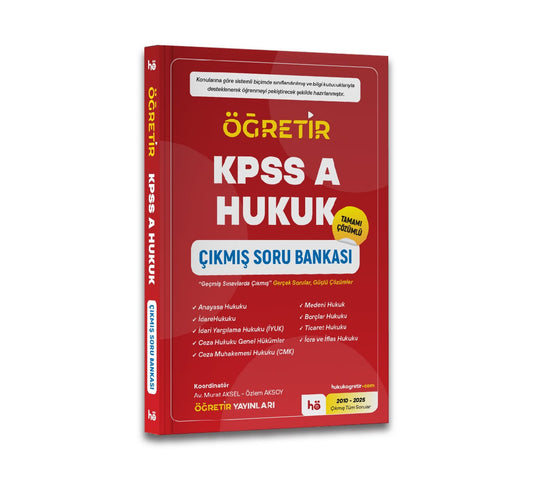 KPSS A Hukuk Çıkmış Soru Bankası