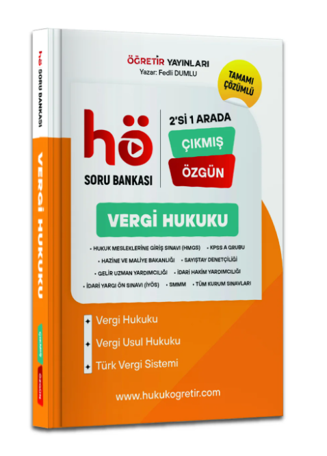 Vergi Hukuku Çıkmış & Özgün Soru Bankası 2026 İdari Hakimlik, HMGS, KPSS A, İYÖS, Sayıştay
